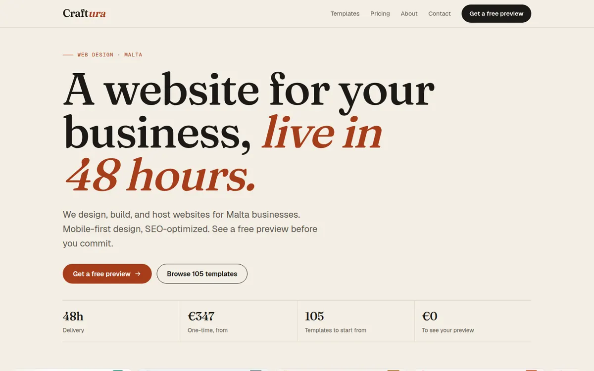 Craftura home page